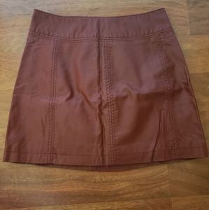Red Leather Skirt